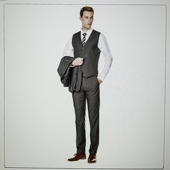 NWT Braveman slim fit 3PC charcoal 2 button suit - Picture 3 of 8